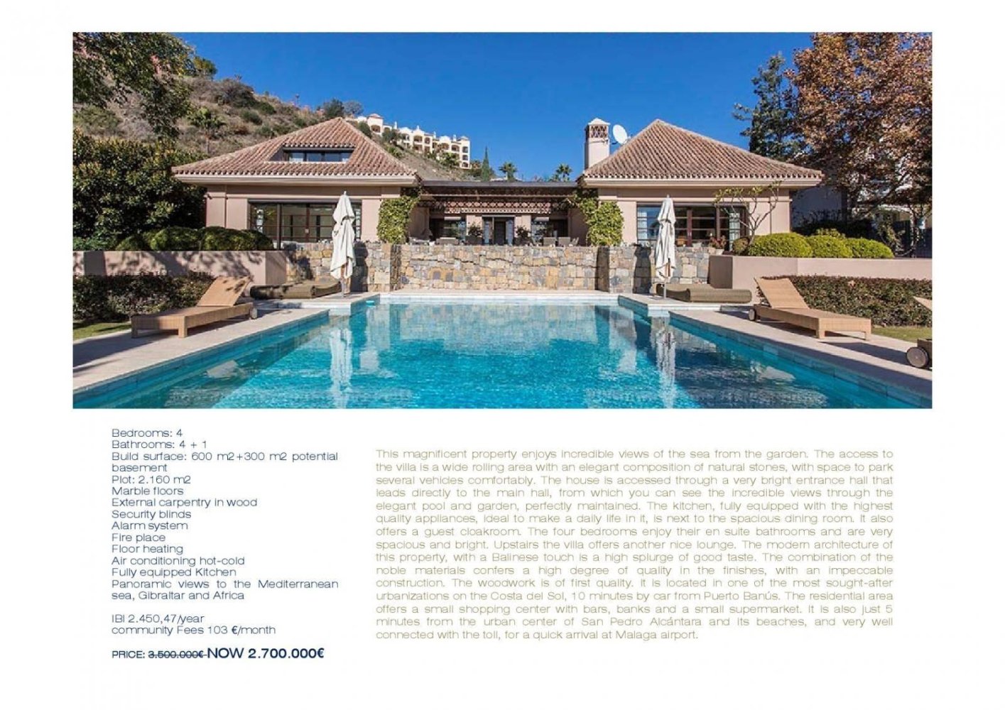 4 bedrooms Villa in Marbella, Spain No. 26731