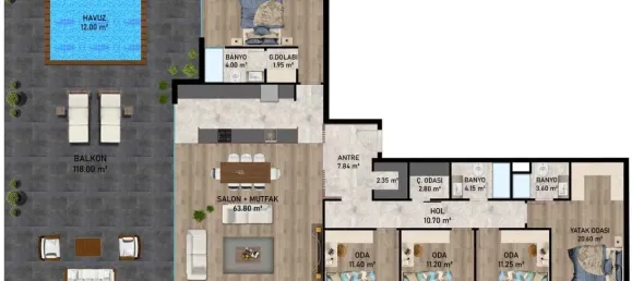 Apartamento de 5+1 en Aksu, Turkey No. 32825 12