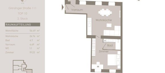 Apartamento de 2 habitaciónes en Dobling, Austria No. 239745 11