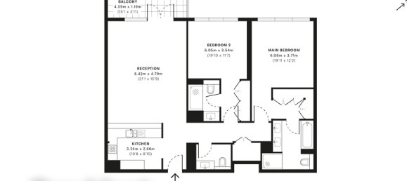 Квартира с 2 спальнями в ACACIA, Дубай Хилс Эстейт, ОАЭ № 59086 11