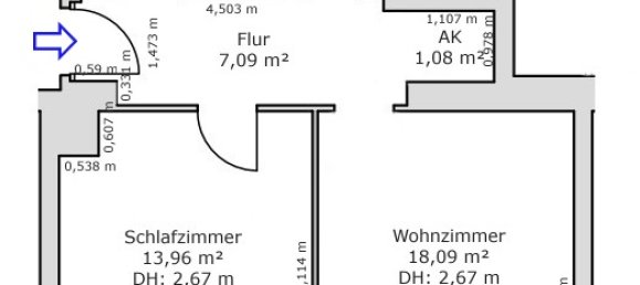 2-Zimmer Wohnung in Schöneberg, Germany, Nr. 12880 2