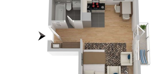 Apartamento de 1 dormitorio en Stuttgart, Germany No. 326711 15