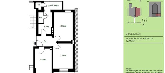 1 Schlafzimmer Wohnung in Kiel, Germany, Nr. 22461 3