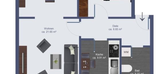 1 Schlafzimmer Wohnung in Saarpfalz, Germany, Nr. 275863 13