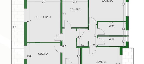 5-Zimmer Wohnung in San Giovanni in Persiceto, Italy, Nr. 20273 3