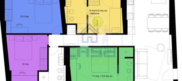 3 rooms Apartment in Cremona, Italy No. 106205 10