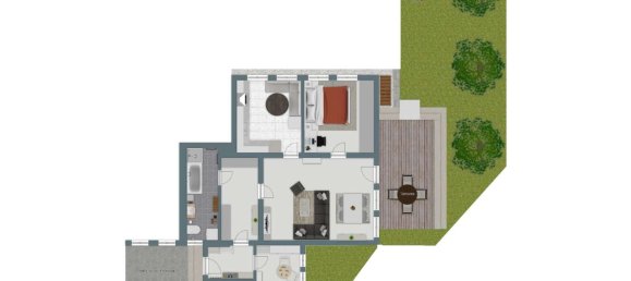 2 Schlafzimmer Wohnung in Augsburg, Germany, Nr. 313904 12