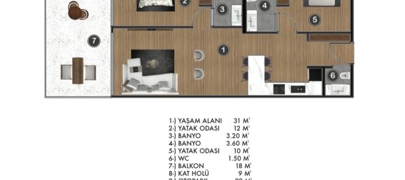 Villa 4+1 in Incekum, Turkey No. 16517 9