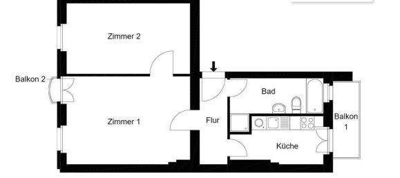 Apartamento de 2 dormitorios en Reinickendorf, Germany No. 325064 2