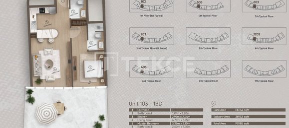 2 chambres appartement à vendre à Ras Al Khaimah, UAE № 182677 3