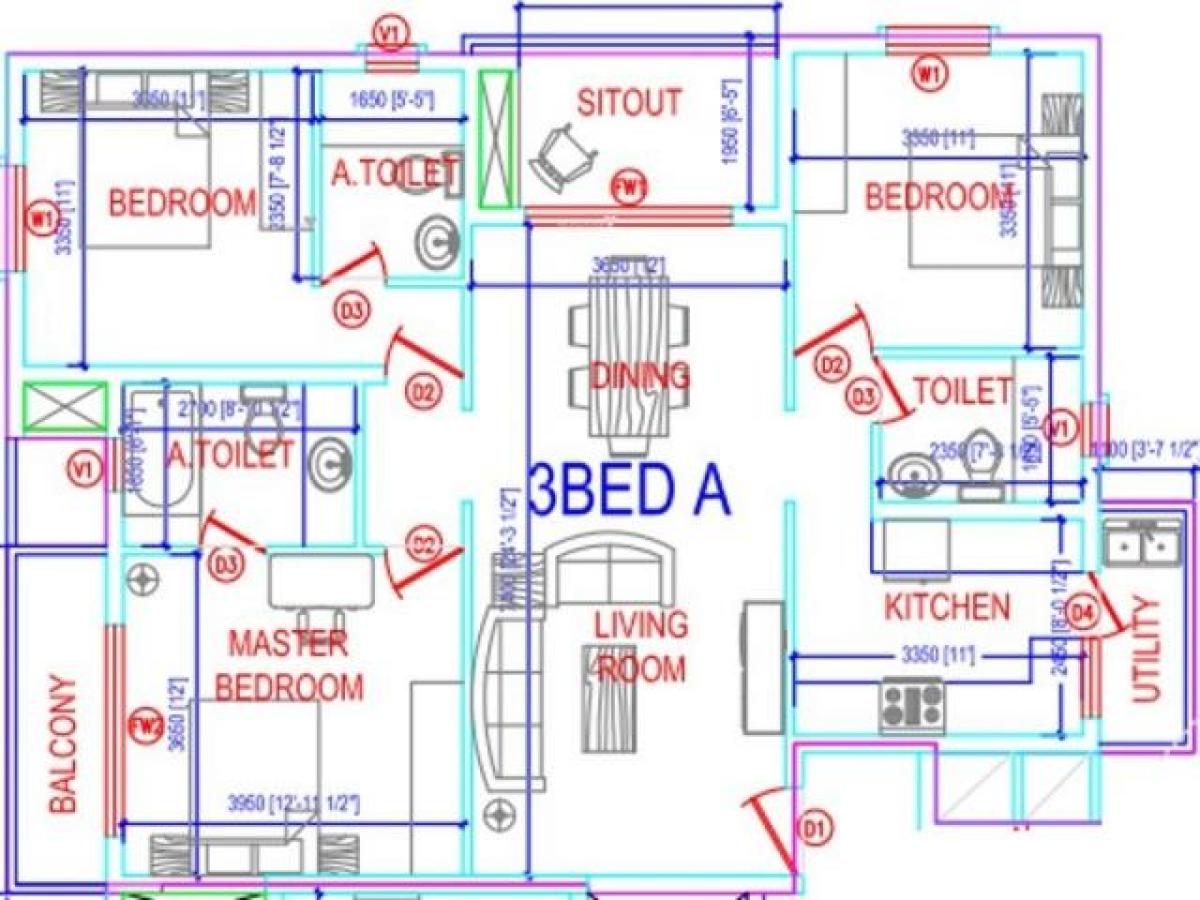 3 bedrooms House in Bangalore, India No. 43884