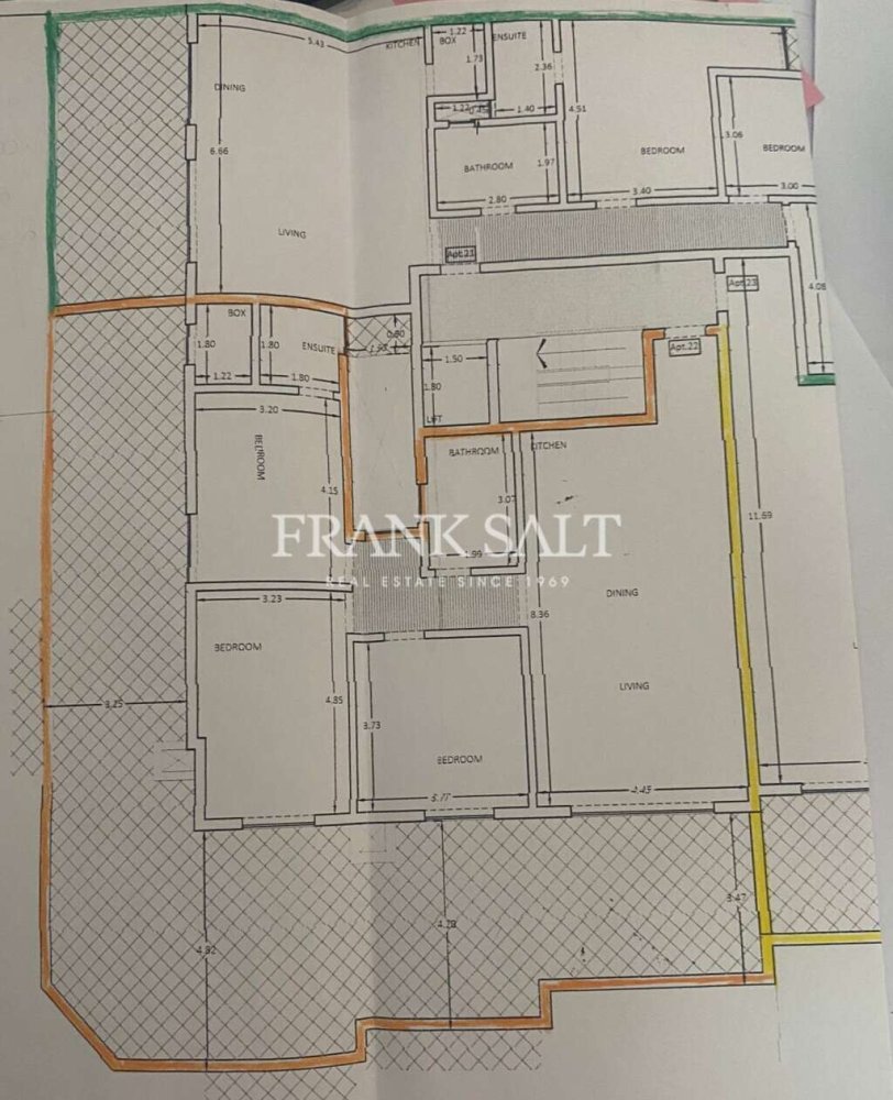 Пентхаус с 3 спальнями в Марсаскала, Мальта № 2350