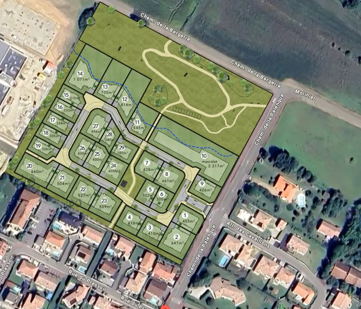 280m² Land in Sainte-Foy-d'Aigrefeuille, France No. 100111