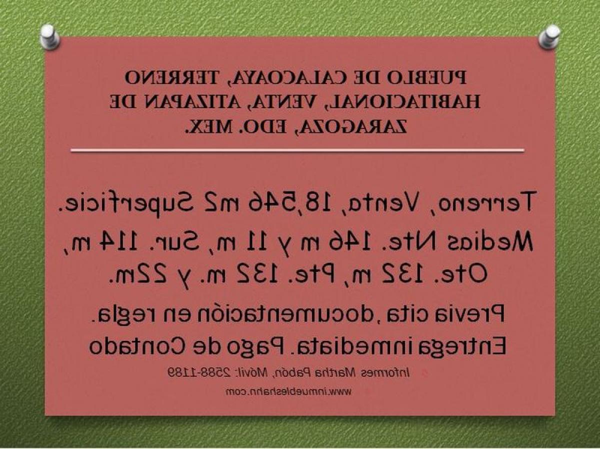  Land in Ciudad Lopez Mateos, Mexico No. 205320