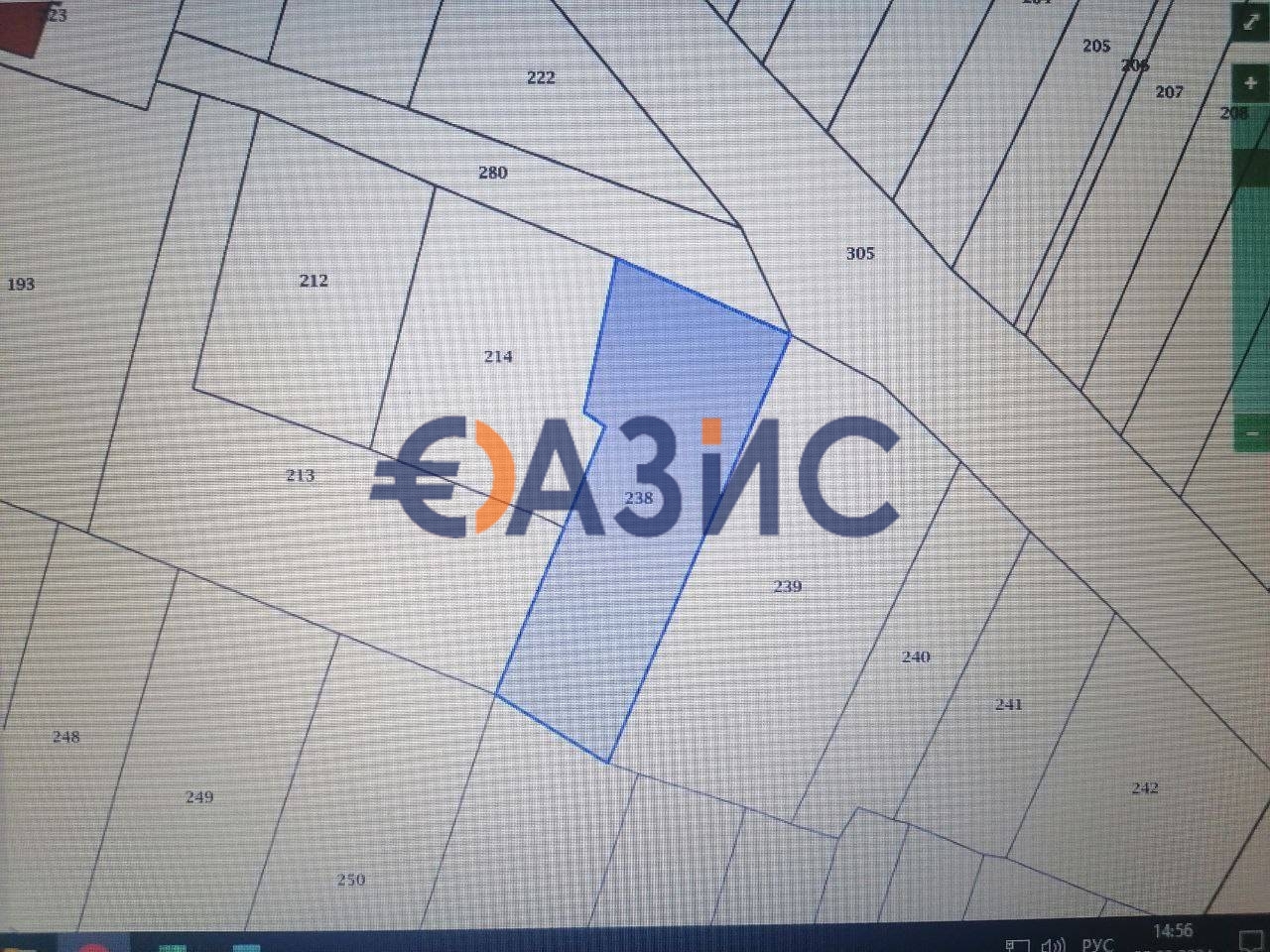 Земельный участок 2555м² в Поморие, Болгария № 388