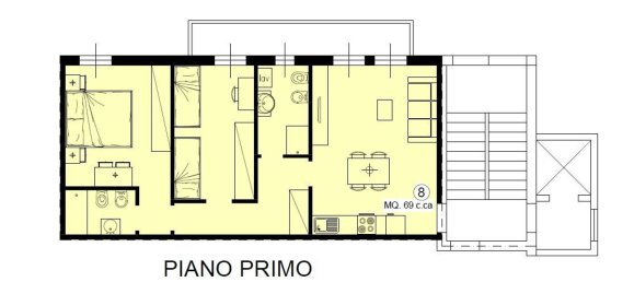 3 rooms Apartment in Lentate sul Seveso, Italy No. 3820 7