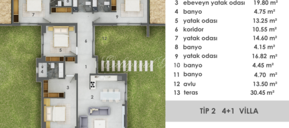 4 Schlafzimmer Villa in Bodrum, Turkey, Nr. 28871 13