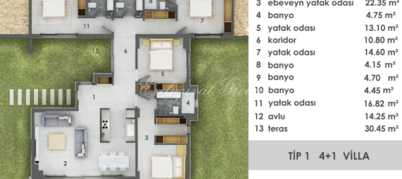 4 Schlafzimmer Villa in Bodrum, Turkey, Nr. 28871 14