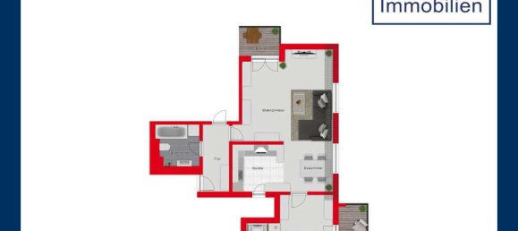 Квартира с 1 спальней в Потсдам, Германия № 114783 11