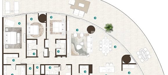 3 Schlafzimmer Wohnung in Al Marjan Island, UAE, Nr. 56216 27