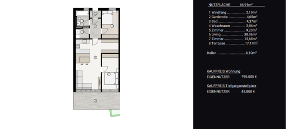 Квартира с 2 спальнями в Занкт Антон ам Арльберг, Австрия № 252735 18