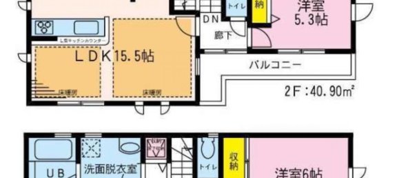 2 bedrooms House in Chiba, Japan No. 6649 2