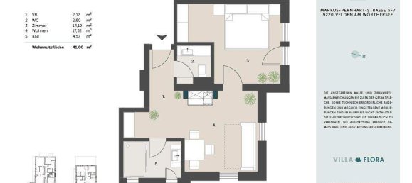 2 rooms Apartment in Velden am Worther See, Austria No. 97212 3