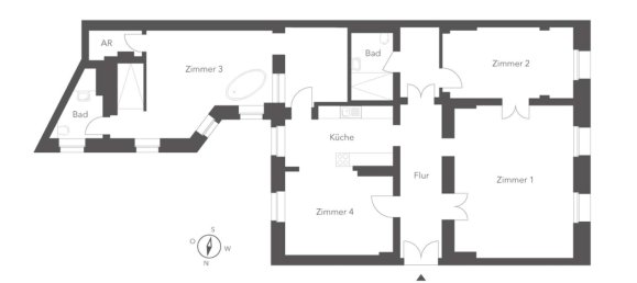 Квартира с 2 спальнями в Тиргартен, Германия № 48176 12