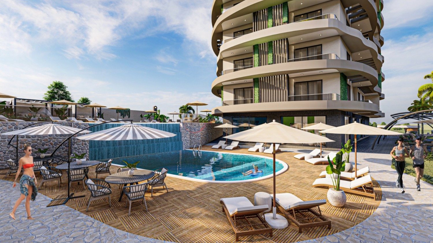 شقة 1+1 في Alanya, Turkey رقم 47205