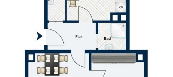 Квартира с 1 спальней в Ансбах, Германия № 53306 5