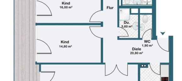 3 chambres Penthouse à Schweinfurt, Germany No. 224383 7