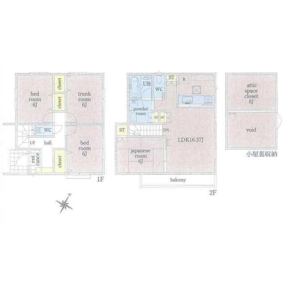 3 غرف نوم منزل في Saitama, Japan رقم 6765