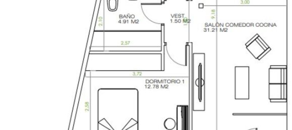 Квартира с 2 спальнями в Камарма де Эстеруэлас, Испания № 168997 24