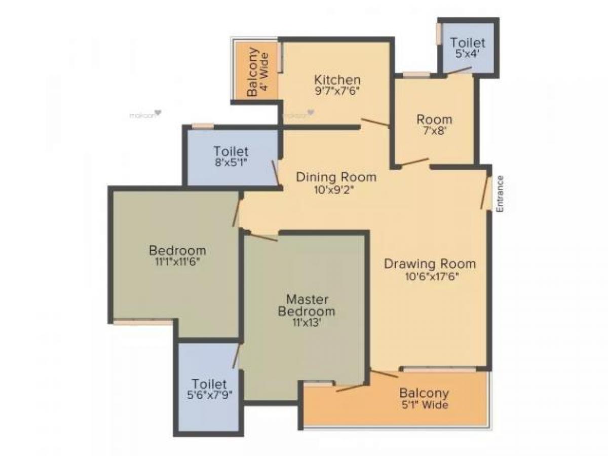 2 bedrooms House in Noida, India No. 941