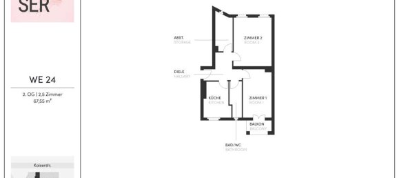 Apartamento de 2 divisões em Mariendorf, Germany N.º 30761 2