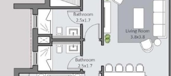 Apartamento com 2 quartos em condomínio em Red Sea, Egypt N.º 2185 2