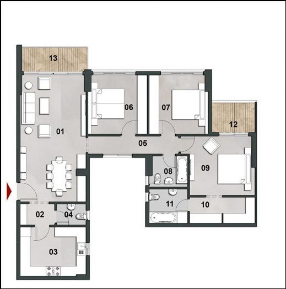 3 bedrooms Condo in New Capital City, Egypt No. 145