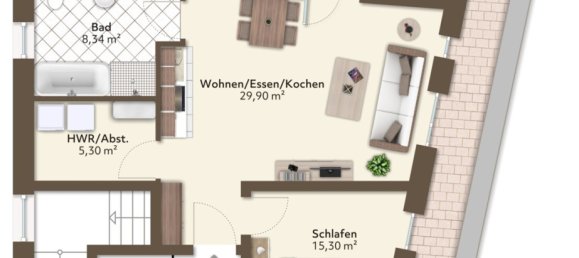 2-Zimmer Penthouse in Cuxhaven, Germany, Nr. 55780 2