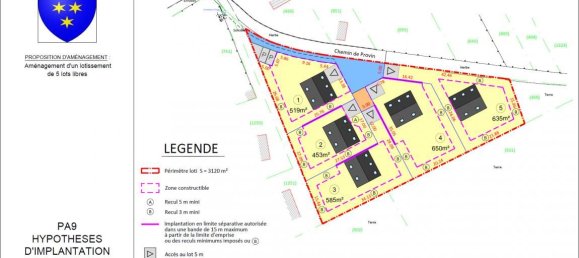 Grundstück in Provin, France 519m², Nr. 283764 2