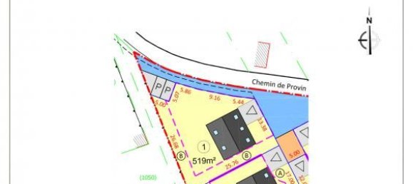 Grundstück in Provin, France 519m², Nr. 283764 4