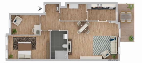 3 rooms Apartment in Rostock, Germany No. 372136 21