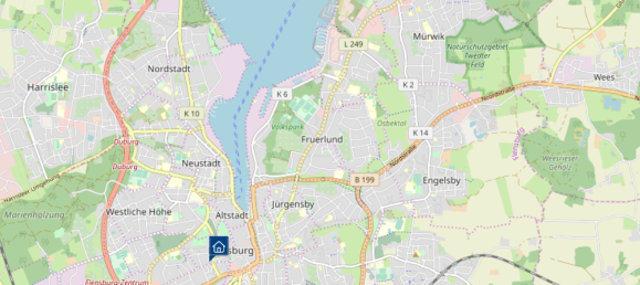 Квартира с 4 комнатами в Фленсбург, Германия № 308986 16