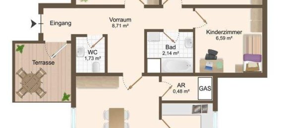 4 rooms Apartment in Fussach, Austria No. 134711 11