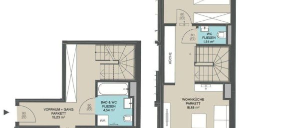 3غرفة منزل ذو طابقين في Penzing, Austria رقم 169852 23