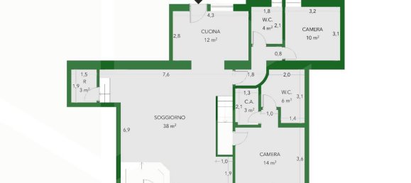 Apartamento de 3 divisões em Como, Italy N.º 26602 41