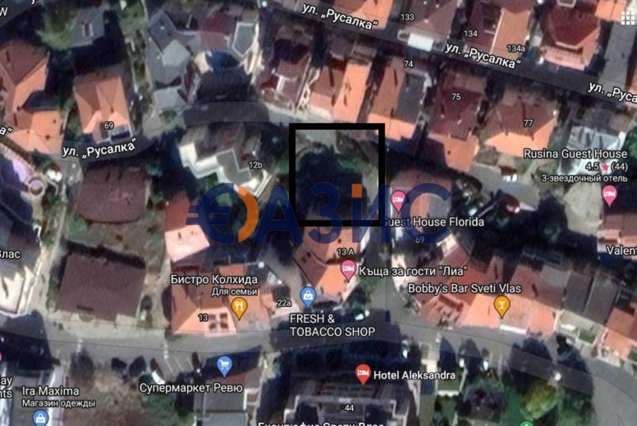 Земельный участок 305м² в Свети-Влас, Болгария № 788