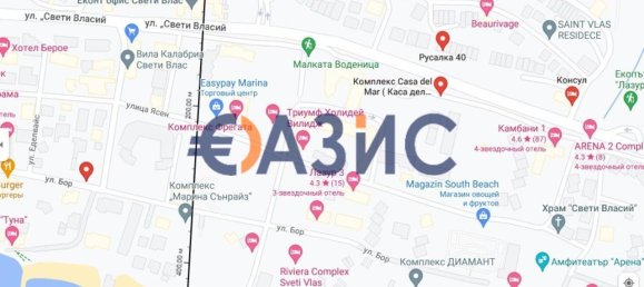 Земельный участок 305м² в Свети-Влас, Болгария № 788 2