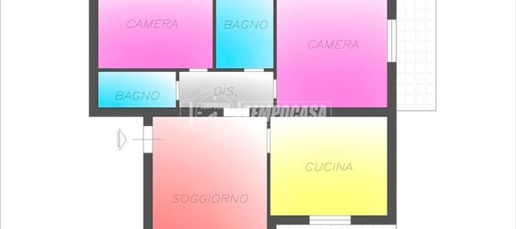 3-salle Appartement à Locate di Triulzi, Italy No. 284680 11