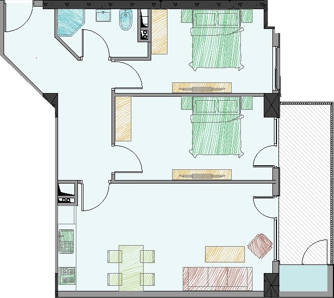 2 bedrooms Apartment in Tbilisi, Georgia No. 118