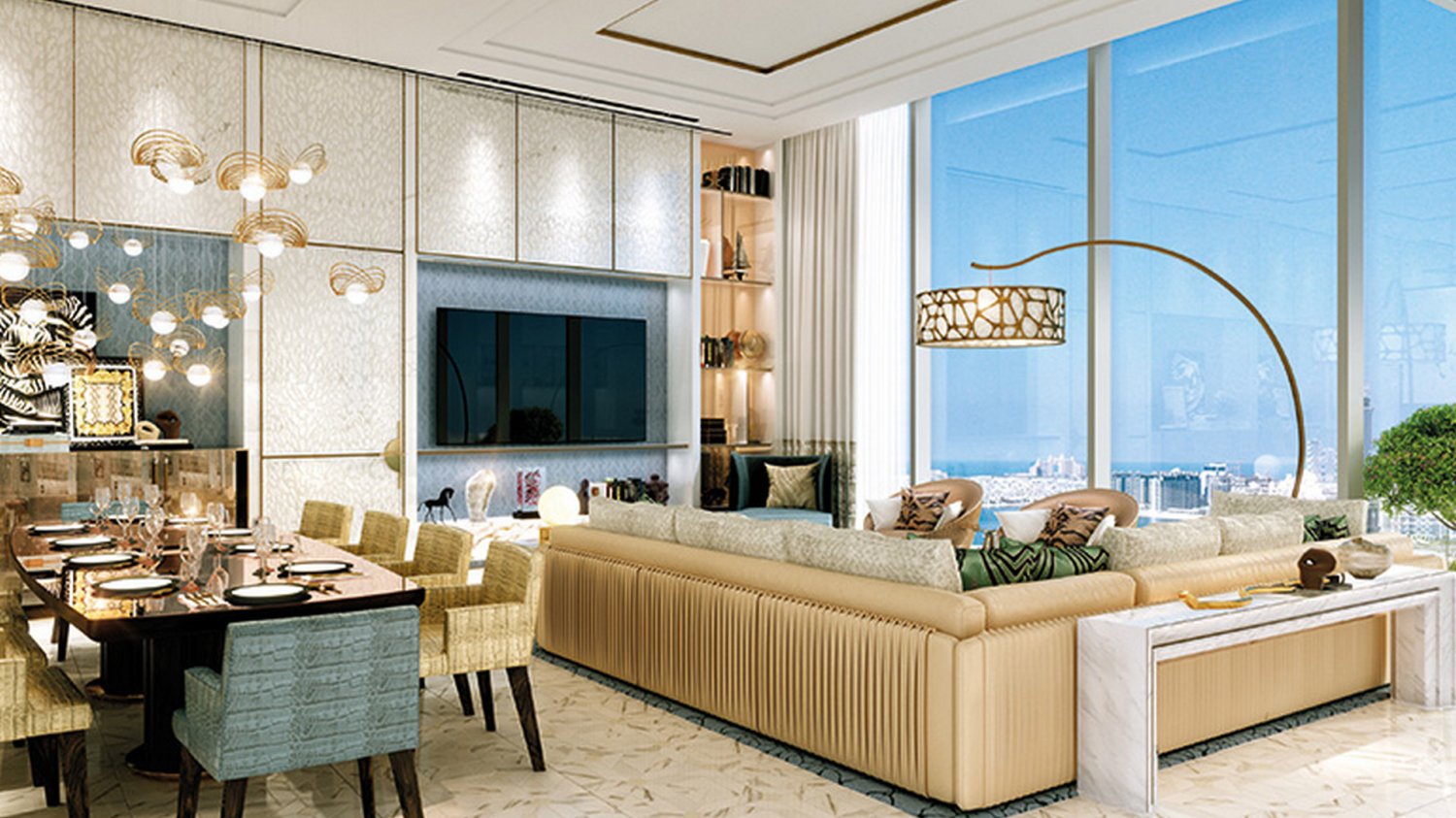 1 Schlafzimmer Wohnung in CAVALLI TOWER, Dubai Marina, UAE, Nr. 58174